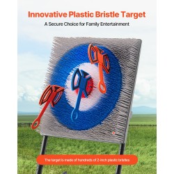 Heittokirvessetti taittuva teräsrunko 8 pehmeää kirvestä 490 x 490 mm maalitaulu ulkokäyttöön