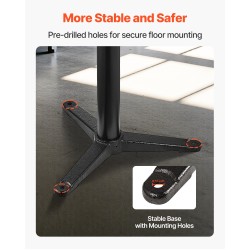 Penkkihiomakoneen jalusta valurauta-teräsrunkoinen 5-portainen korkeussäätö 31,5x25,4 cm