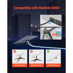 Jatkokaapeli CAT6 45,72 m Starlink Gen 3 ulkokäyttöön 1200 Mbps