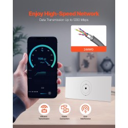 Laajennuskaapeli Starlink Gen 3 45,72 m CAT6 24 AWG PVC ulkokäyttöön