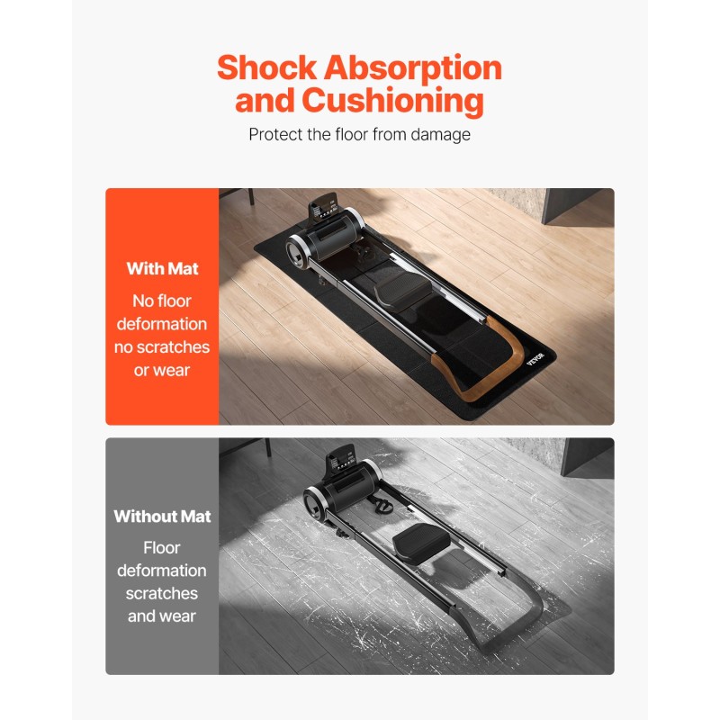 Taitettava kuntolaitematto korkeatiheyksinen PVC-materiaali 610x1730 mm 6 mm kotiin