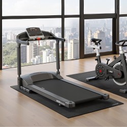 Harjoitusmatto korkeatiheyksinen PVC 6 mm 760 x 1820 mm juoksumatolle ja kuntopyörälle