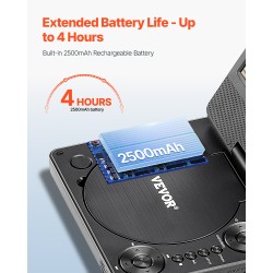 Kannettava DVD-soitin 7-tuumainen HD-näyttö 800x480 akku 4h muistikorttituki