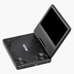 Kannettava DVD-soitin 7-tuumainen HD-näyttö 800x480 akku 4h muistikorttituki