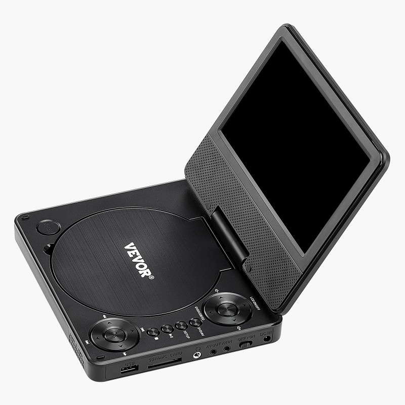 Kannettava DVD-soitin 7-tuumainen HD-näyttö 800x480 akku 4h muistikorttituki