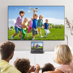 Kannettava DVD-soitin 14-tuumainen kääntyvä HD-näyttö akku 5000 mAh USB ja SD