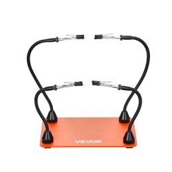 Kolvausasema magneettikiinnityksellä neljällä hanhenkaulavarsilla teräspohjalla liukumattomilla kumityynyillä