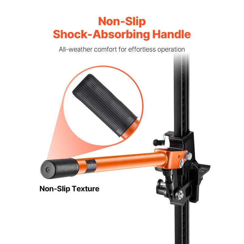 Maatilapukki rakenneteräs käsikäyttöinen 3175 kg maksimikuorma 130–1380 mm nostoalue
