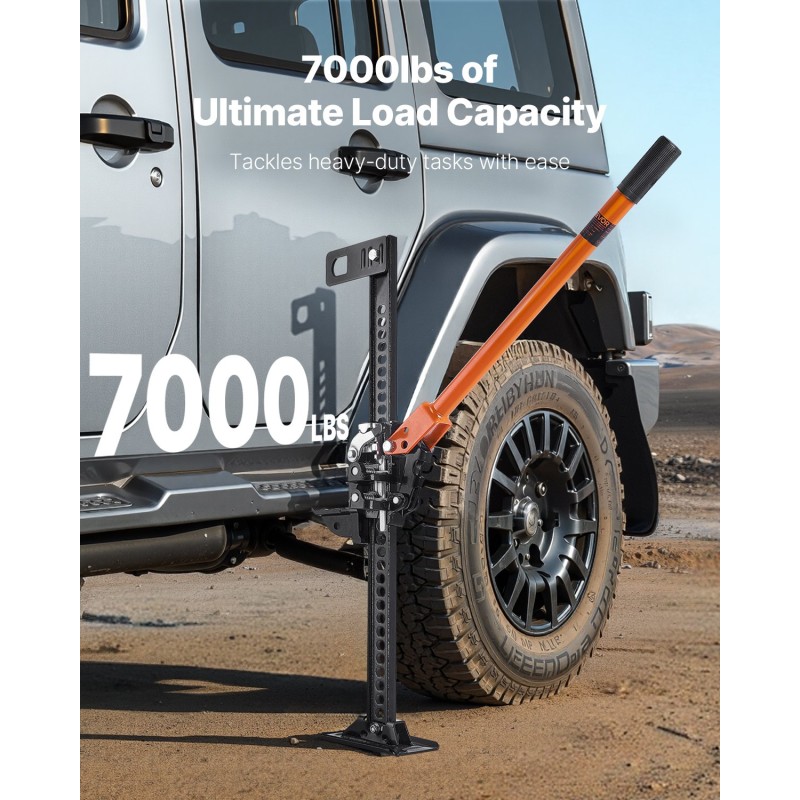 Maatilan tunkki manuaalinen galvanoitu rakenneteräs 3,18 t 130–930 mm