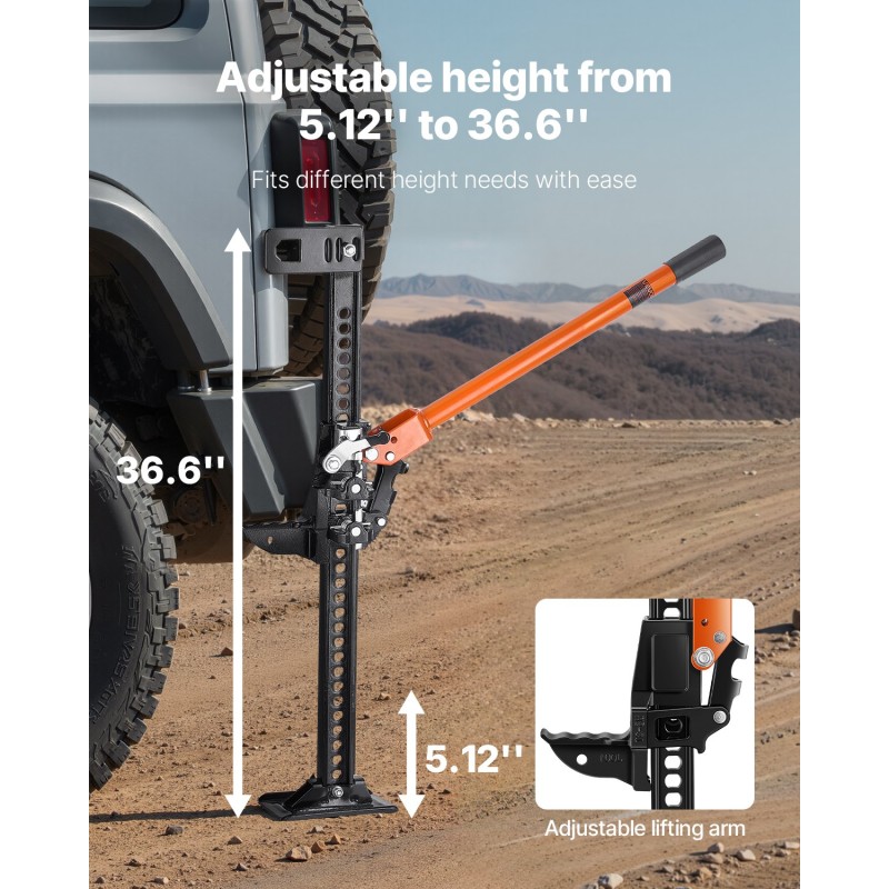 Maatilan tunkki manuaalinen galvanoitu rakenneteräs 3,18 t 130–930 mm