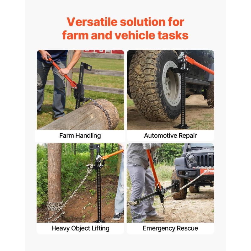 Maatilan tunkki manuaalinen galvanoitu rakenneteräs 3,18 t 130–930 mm