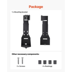 Tunkin kiinnike maastoajoon teräs 3 mm 250–350 mm Jeep Wrangler YJ/TJ/JK/JL