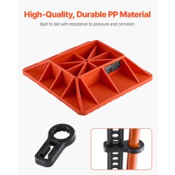 Jalusta korkeanostotunkille polypropeeni 3175 kg kantavuus 185x120 mm