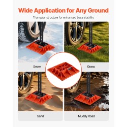 Jalusta korkeanostotunkille polypropeeni 3175 kg kantavuus 185x120 mm