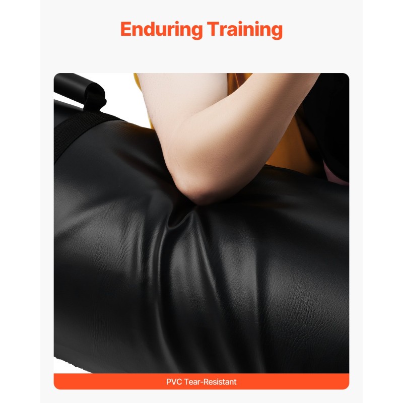 Harjoitusdummy PVC täytettävä 1200 mm musta yksi kappale jalkapalloon ja kamppailulajeihin