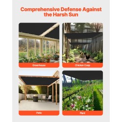 Varjostuskangas HDPE 2440x3660 mm musta 90% ulkokäyttöön