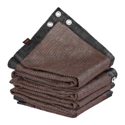 Varjokangas korkeatiheyksinen polyeteeni 140 g m 2440x3660 mm ruskea 90 varjostus ulkokäyttöön