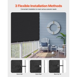 Varjokangas korkeatiheyksinen polyeteeni 140 g/m² 90% varjostus 3050 x 3050 mm musta