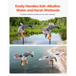 Sorsan houkutuslintu kestävä muovi koko 680×350×1460 mm 120 metrin infrapunakaukosäädin metsästykseen