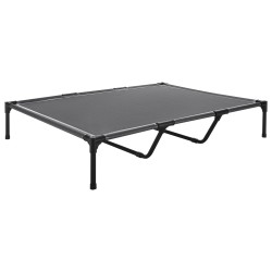 Kohotettu koiransänky teräsrunko hengittävä verkkokangas koko XL suurelle koiralle 60 kg kantavuus