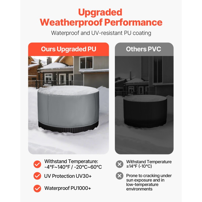 Poreallaspeite ulkokäyttöön 420D Oxford-kangas 2000x2000x850 mm harmaa kiristysnyörillä