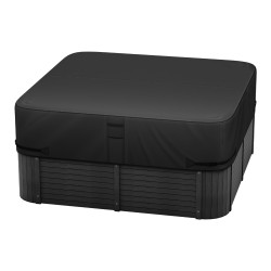 Kuumakylvyn suojus ulkokäyttöön 600D kangas neliö 2285 2285 508 mm musta säänkestävä