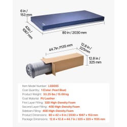 Hoitopatja kaksikerroksinen vaahtomuovi polyuretaanipäällinen pitkäaikaishoitoon 2030×1067×153 mm