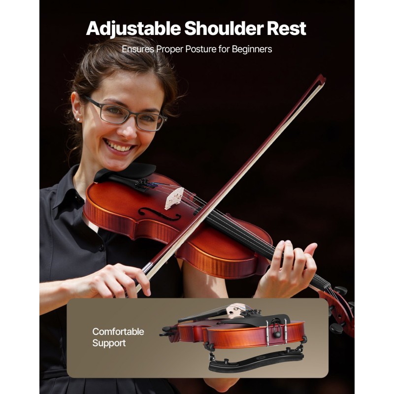 Viulu 4/4 kokoinen yläkansi kuusi pohja ja sivut vaahtera mattaruskea setti