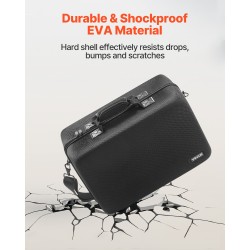 EVA-kantolaukku PS5 Slim konsolille musta samettivuori olkahihnalla