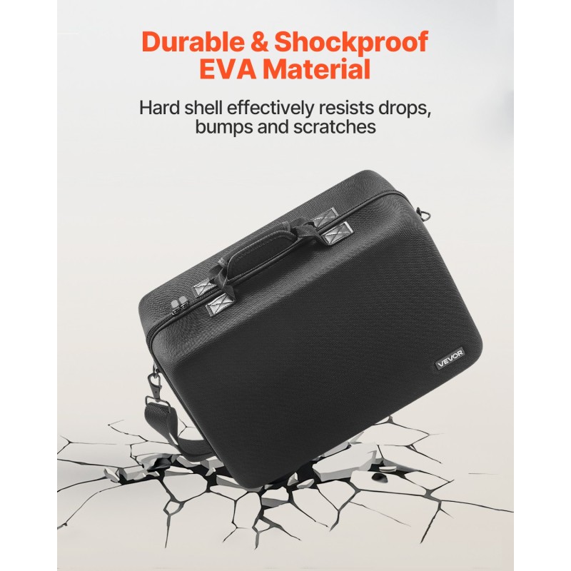 EVA-kantolaukku PS5 Slim konsolille musta samettivuori olkahihnalla