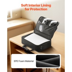 Kantolaukku PS5 ja PS5 Slim konsoleille nailon vedenkestävä musta