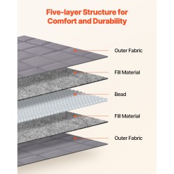 Painopeitto 11,5 kg king-kokoinen 203 x 221 cm 100% puuvilla lasihelmet