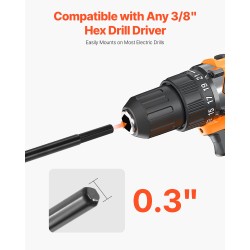 Kierreporanteräsarja 2 terää Q235-teräs 40 mm ja 80 mm 3/8 tuuman kuusiokoloistukkaan