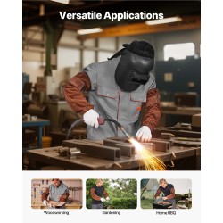 Naudanahkaiset hitsaushihat 18 tuumaa palonkestävät kuumuutta kestävät ruskeat