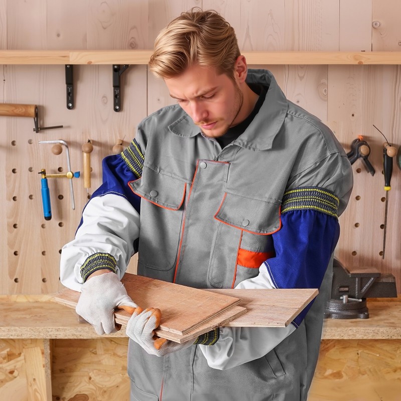 Hitsaustyöhihat hitsaukseen lampaannahkaa ja palonkestävää puuvillaa 558 mm