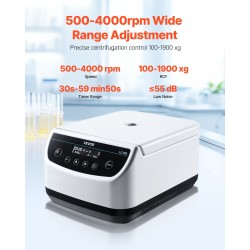 Pöytäsentrifugi matalanopeuksinen 500–4000 kierrosta minuutissa 100–1900 g 8 kpl 15 ml laboratorioon