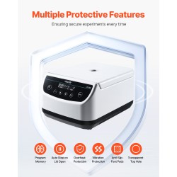 Pöytäsentrifugi matalanopeuksinen 500–4000 kierrosta minuutissa 100–1900 g 8 kpl 15 ml laboratorioon