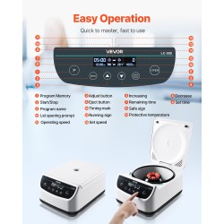 Pöytäsentrifugi matalanopeuksinen 500–4000 kierrosta minuutissa 100–1900 g 8 kpl 15 ml laboratorioon