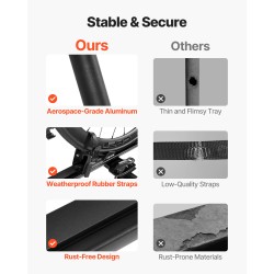 Kattopyöräteline pystyasennettava alumiinirunkoinen yhdelle polkupyörälle lukittava 20–29 tuuman renkaisiin sopiva