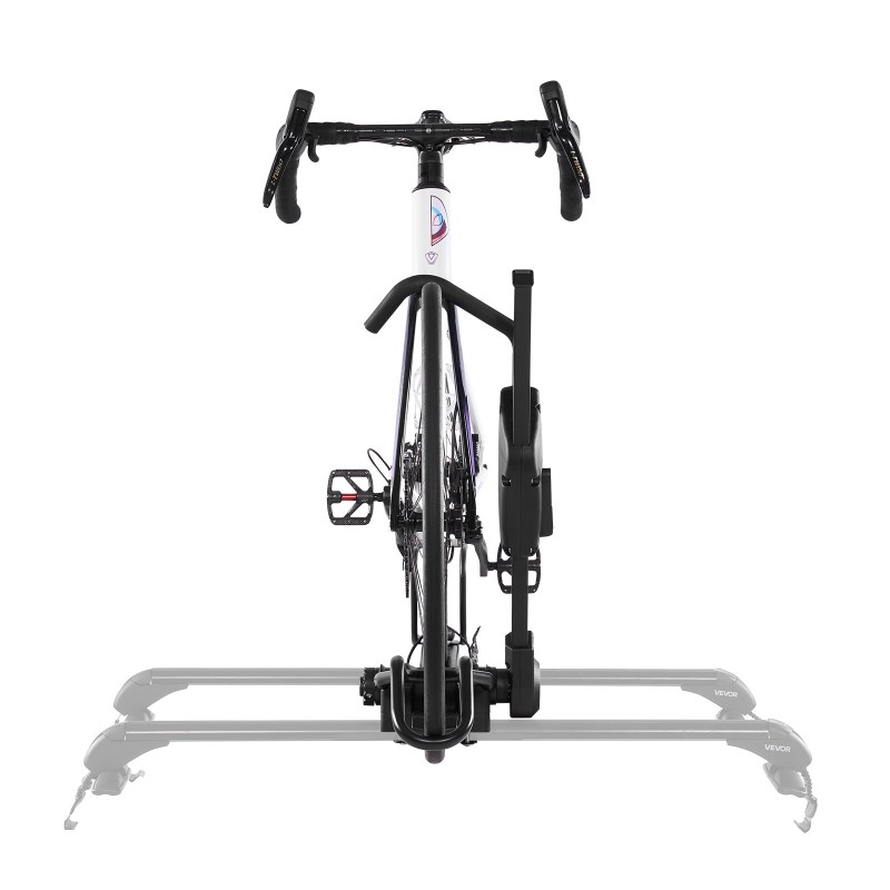 Taitettava kattoteline yhdelle pyörälle alumiinirunkoinen 15 kg kantavuus 20–29 tuuman renkaille