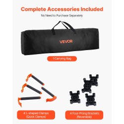 Taitettava työpukki alumiiniseos ja hiiliteräs 12 jalkaa 2041 kilogramman kantavuus