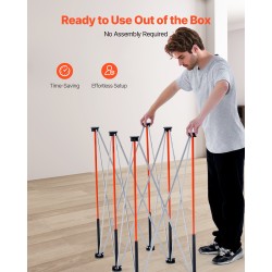 Taittuva työpukki alumiiniseos ja hiiliteräs 1135 kg kantavuus kuudella tukijalalla