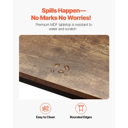 Baaripöytä MDF-levy ja metallirunko 99×41×90 cm