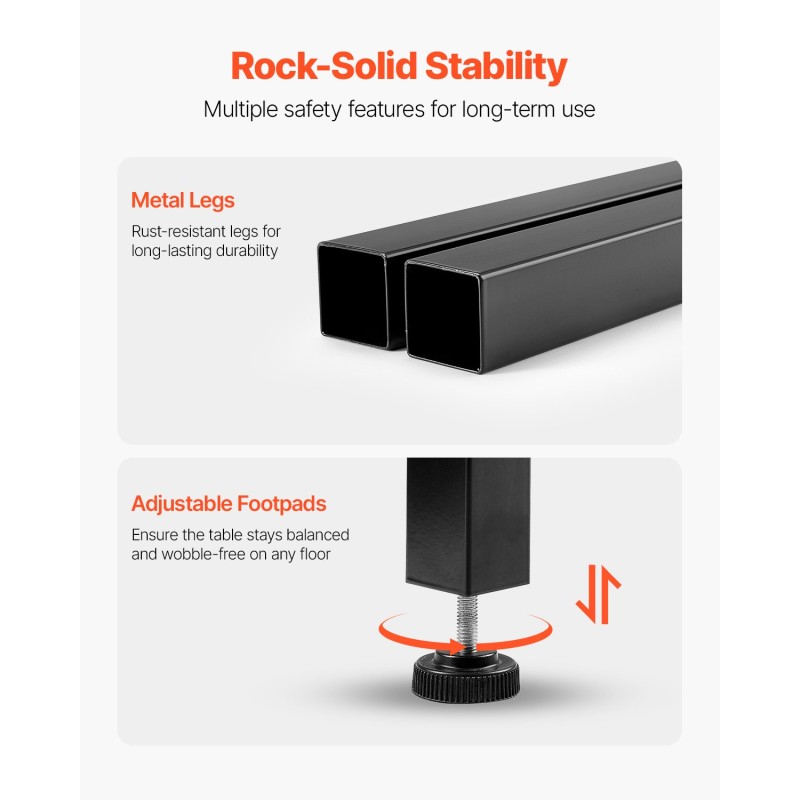 Korkea baaripöytä MDF-levy metallirungolla 24x24x36 tuumaa rustiikinruskea