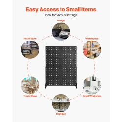 Pöytämallinen reiällinen taustalevy 4-osainen kylmävalssattu teräs 440x330x114 mm