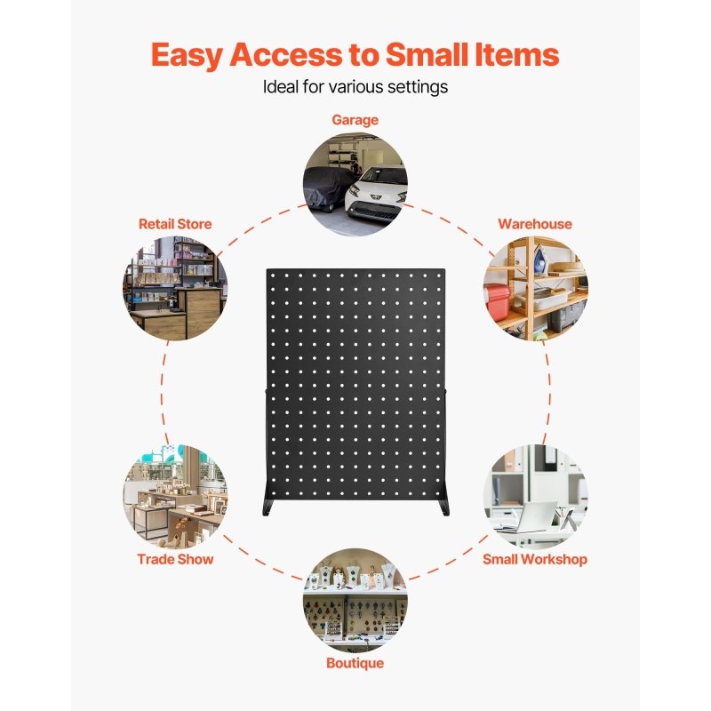 Pöytämallinen reiällinen taustalevy 4-osainen kylmävalssattu teräs 440x330x114 mm