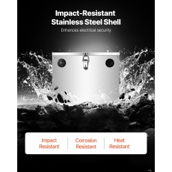 Akkulaukku pinnoitetusta ruostumattomasta teräksestä ryhmän 24/31 akuille 12V 24V 36V