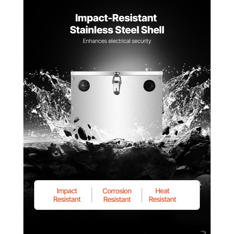 Akkulaukku pinnoitetusta ruostumattomasta teräksestä ryhmän 24/31 akuille 12V 24V 36V