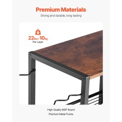 Kalastusvapateline MDF-levy ja seosteräsrunko 12 vavalle 6 pyörää jarruilla