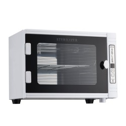 UV-puhdistuskaappi kynsityökaluille 12 l 185 nm ajastimella irrotettavilla hyllyillä karkaistu lasiovi